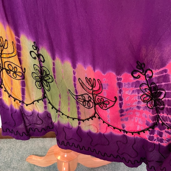 India Boutique colorful floaty sleeveless summer dress - Picture 6 of 8